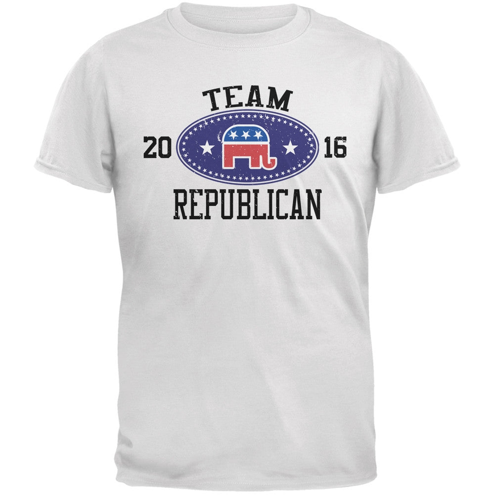 Election Team Republican 2016 White Adult T-Shirt Men's T-Shirts Old Glory 2XL White