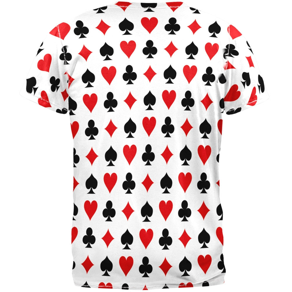 Playing Card Symbols All Over Adult T-Shirt Men's T-Shirts Old Glory