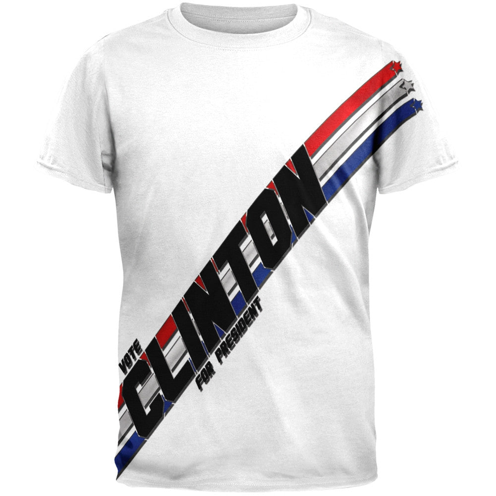 Election 2016 - Vote Clinton President All Over Adult T-Shirt Men's T-Shirts Old Glory 2XL Multi
