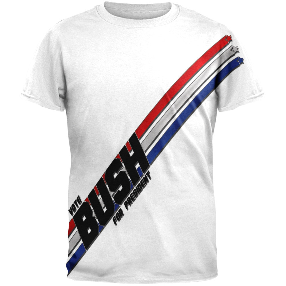 Election 2016 - Vote Bush President All Over Adult T-Shirt Men's T-Shirts Old Glory 2XL Multi