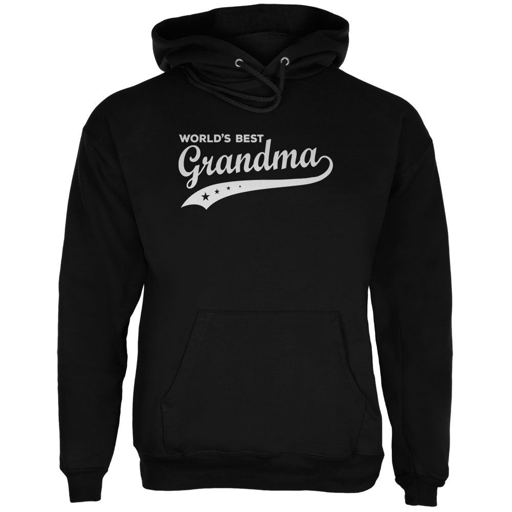 Mother's Day - World's Best Grandma Black Adult Hoodie Men's T-Shirts Old Glory 2XL Black