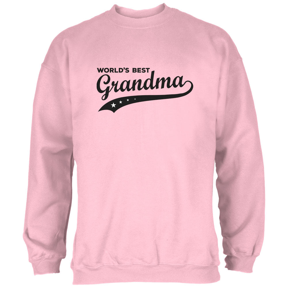Mother's Day - World's Best Grandma Light Pink Adult Sweatshirt Men's Sweatshirts Old Glory 3XL Light Pink