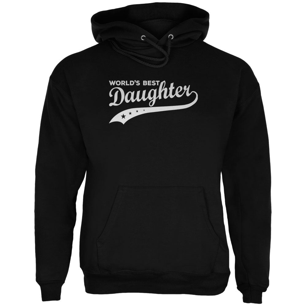 World's Best Daughter Black Adult Hoodie Men's Hoodies Old Glory 2XL Black