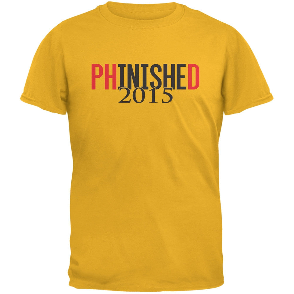 PHinisheD Gold Adult T-Shirt Men's T-Shirts Old Glory 2XL Yellow
