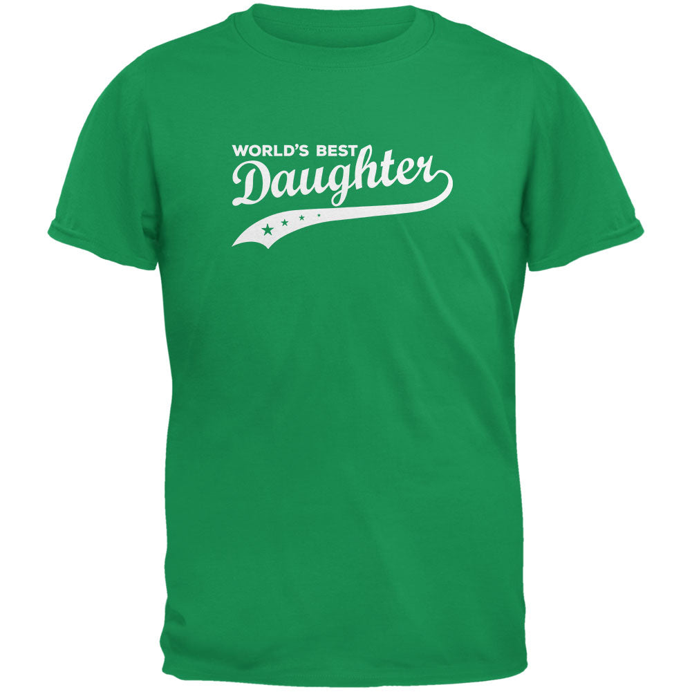 World's Best Daughter Irish Green Youth T-Shirt Youth T-Shirts Old Glory YLG Green