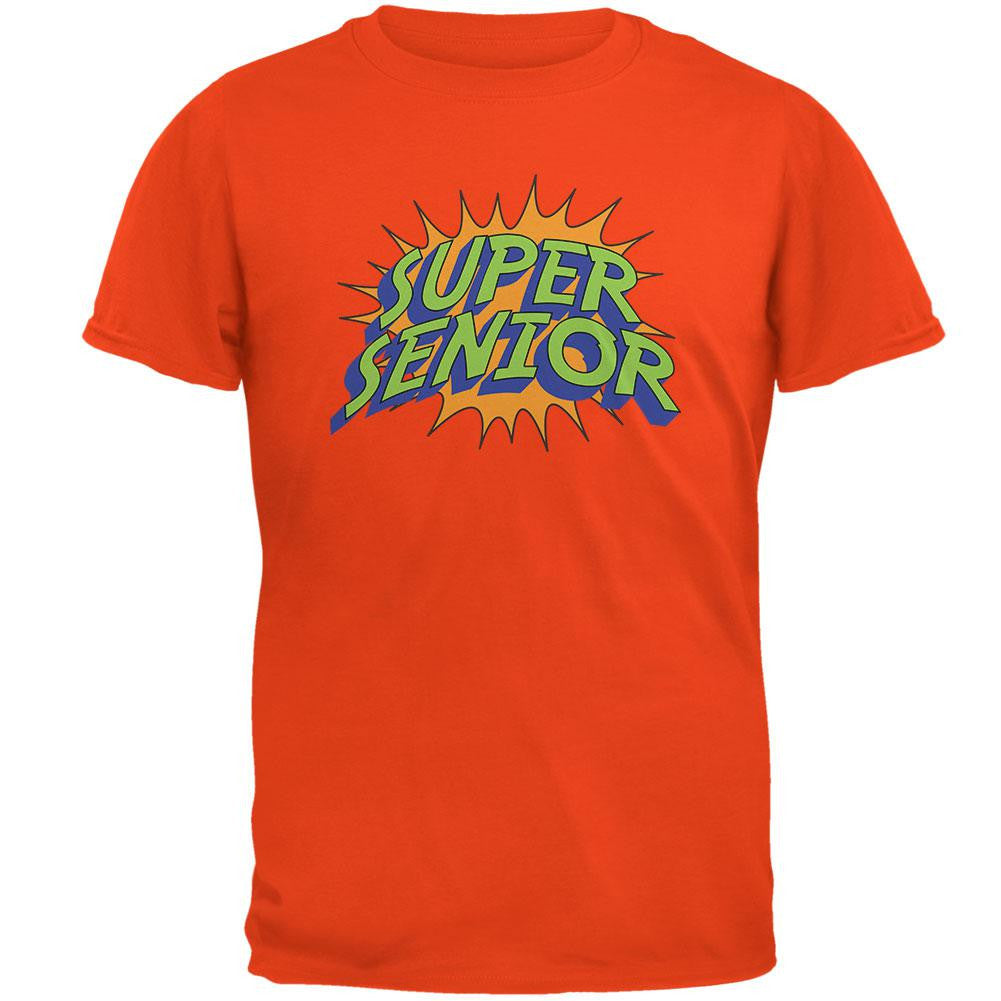 Graduation - Super Senior Orange Adult T-Shirt Men's T-Shirts Old Glory 2XL Orange