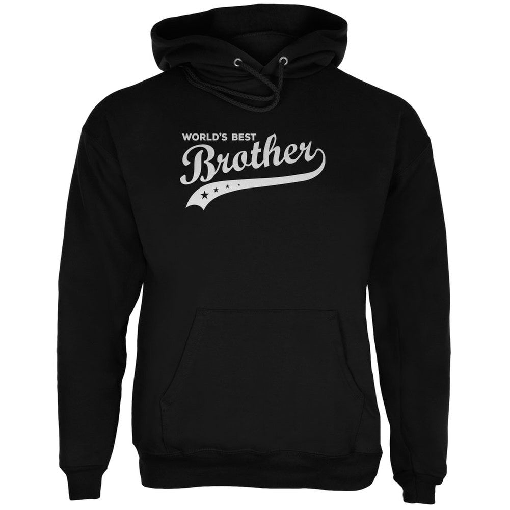 World's Best Brother Black Adult Hoodie Men's Hoodies Old Glory 2XL Black