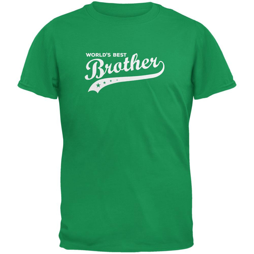 World's Best Brother Irish Green Youth T-Shirt Youth T-Shirts Old Glory LG Green