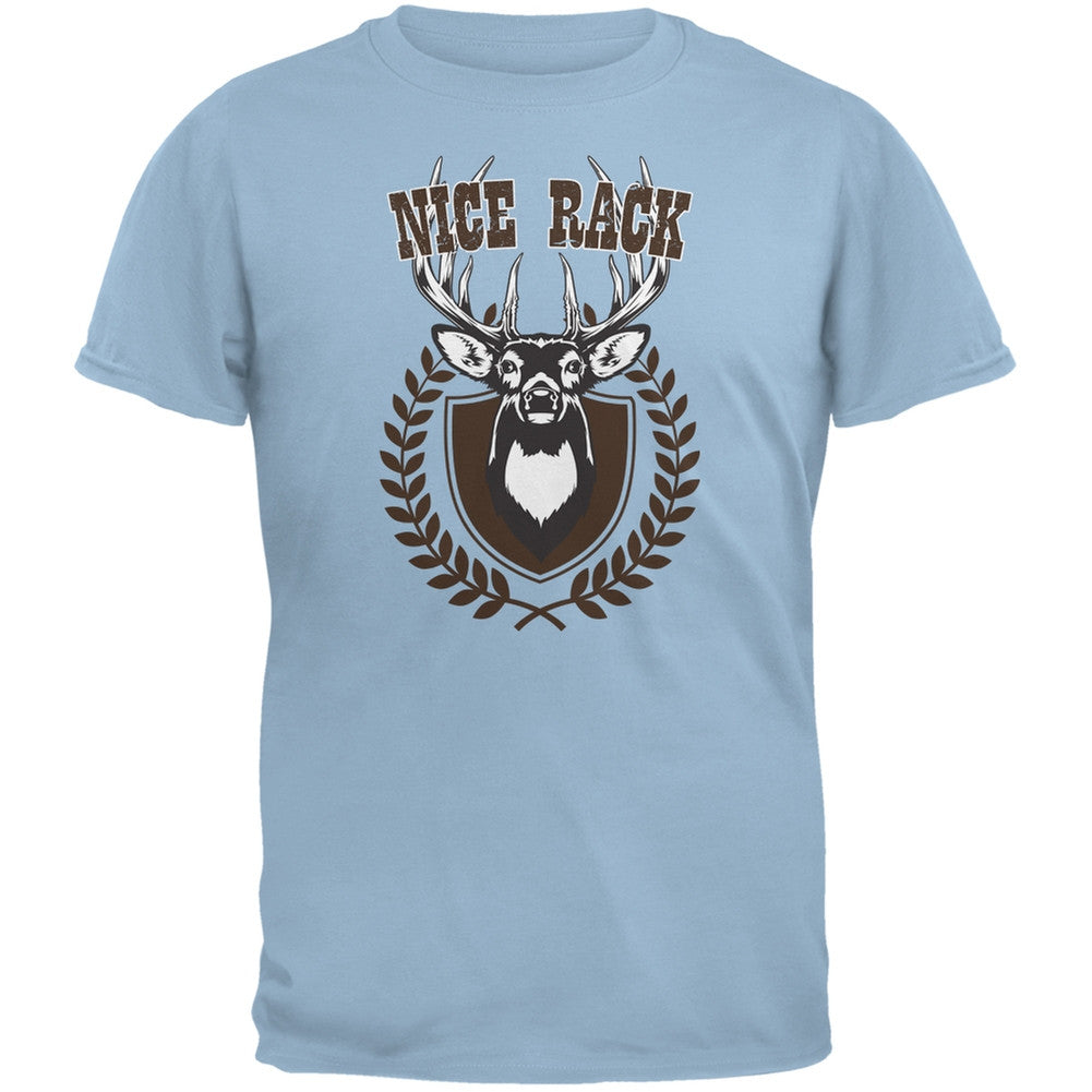Nice Rack Light Blue Adult T-Shirt Men's T-Shirts Old Glory 2XL Blue