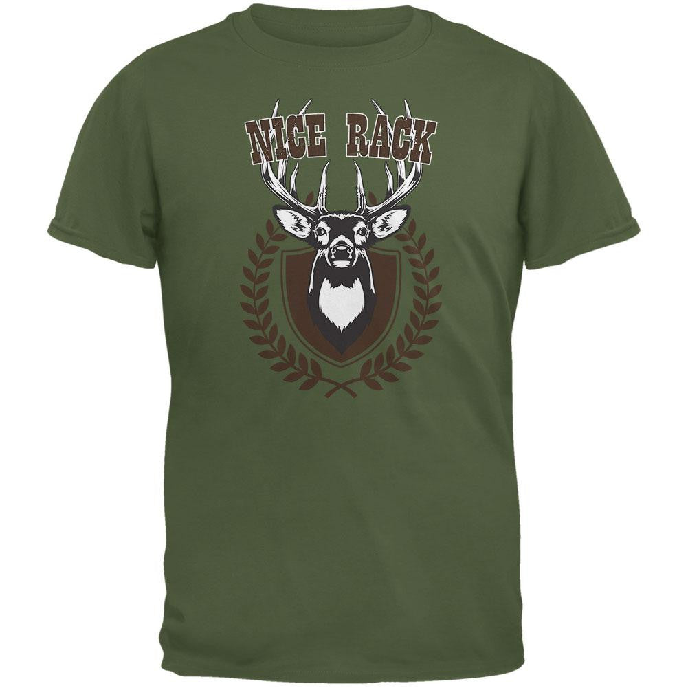 Nice Rack Military Green Adult T-Shirt Men's T-Shirts Old Glory 2XL Green