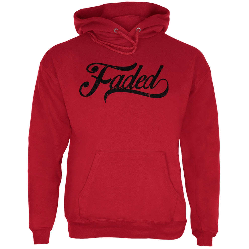 Faded Red Adult Hoodie Men's Hoodies Old Glory 2XL Red