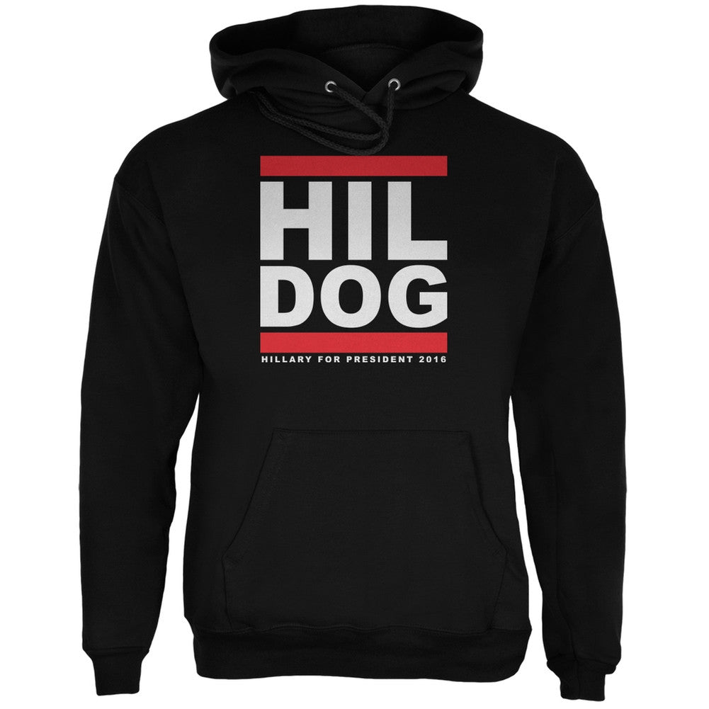 Election 2016 - Hil Dog Black Adult Hoodie Men's Hoodies Old Glory 2XL Black