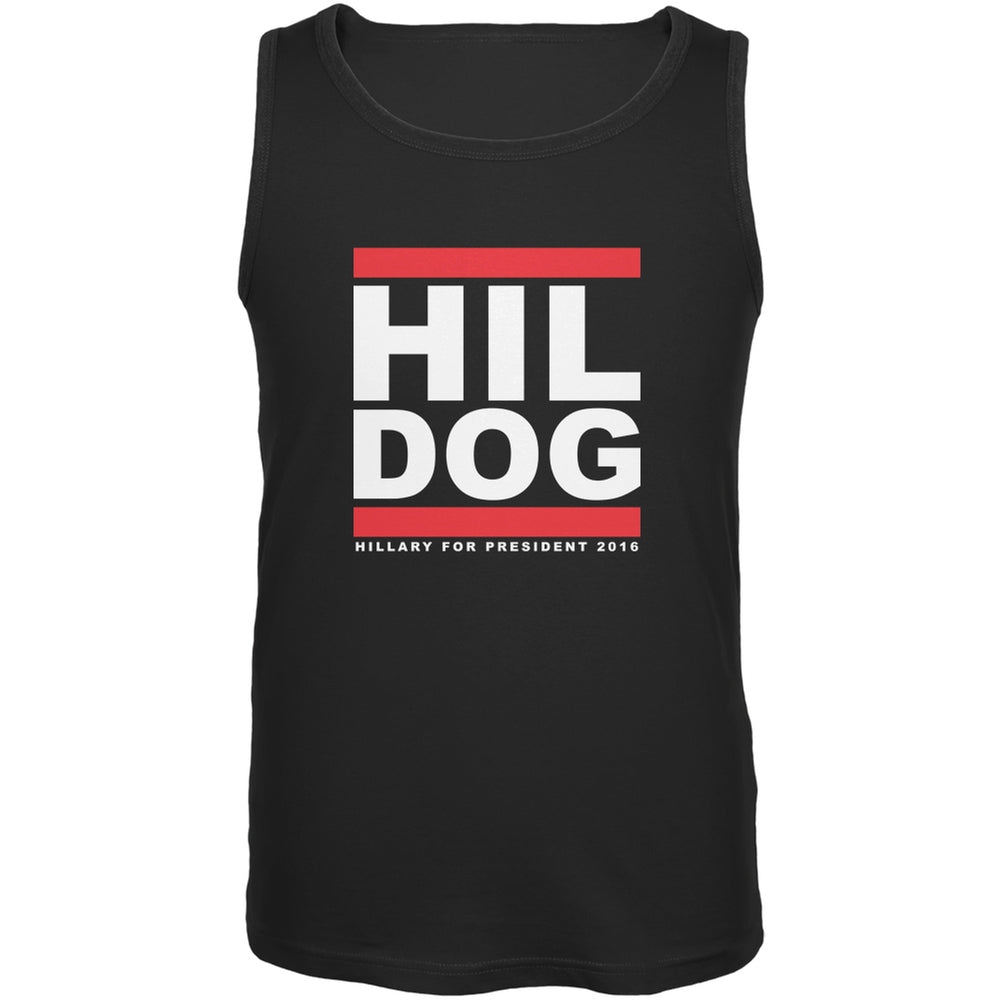 Election 2016 - Hil Dog Black Adult Tank Top Men's Tank Tops Old Glory 2XL Black