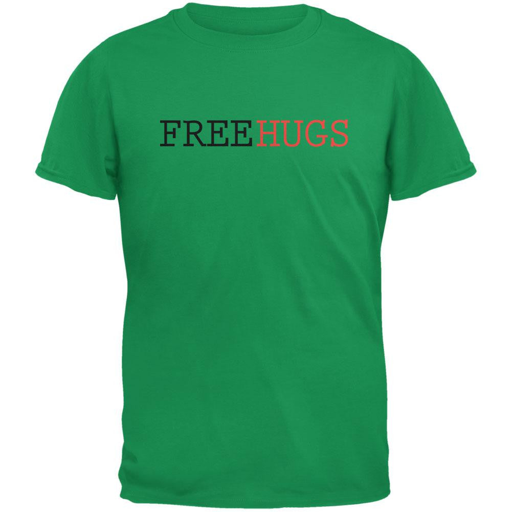 Free Hugs Irish Green Adult T-Shirt Men's T-Shirts Old Glory 2XL Green