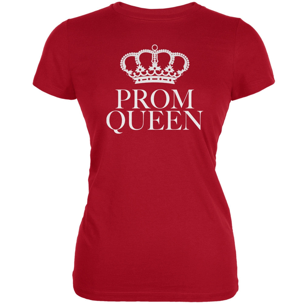 Prom Queen Red Juniors Soft T-Shirt Juniors T-Shirts Old Glory 2XL Red
