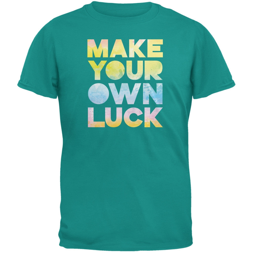 Make Your Own Luck Jade Green Adult T-Shirt Men's T-Shirts Old Glory 2XL Green