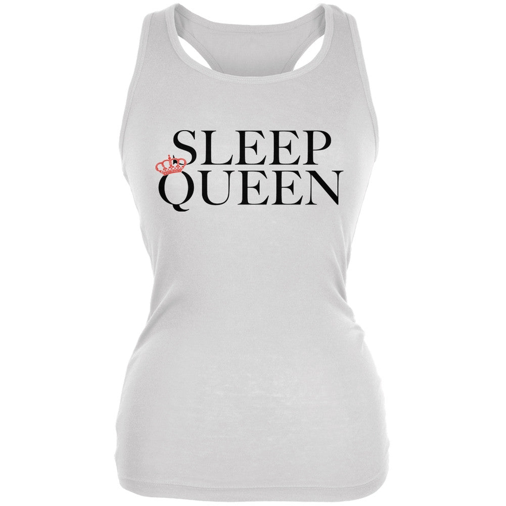 Sleep Queen White Juniors Soft Tank Top Juniors Tank Tops Old Glory 2XL White