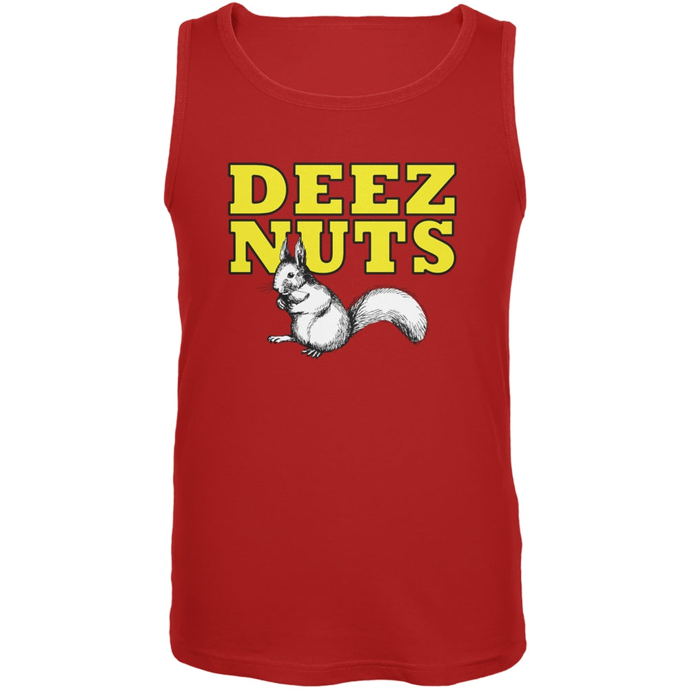 Deez Nuts Red Adult Tank Top Men's Tank Tops Old Glory 2XL Red