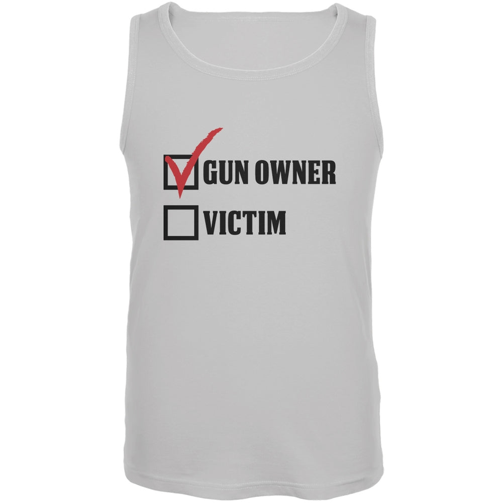Gun Owner White Adult Tank Top Men's Tank Tops Old Glory 2XL White