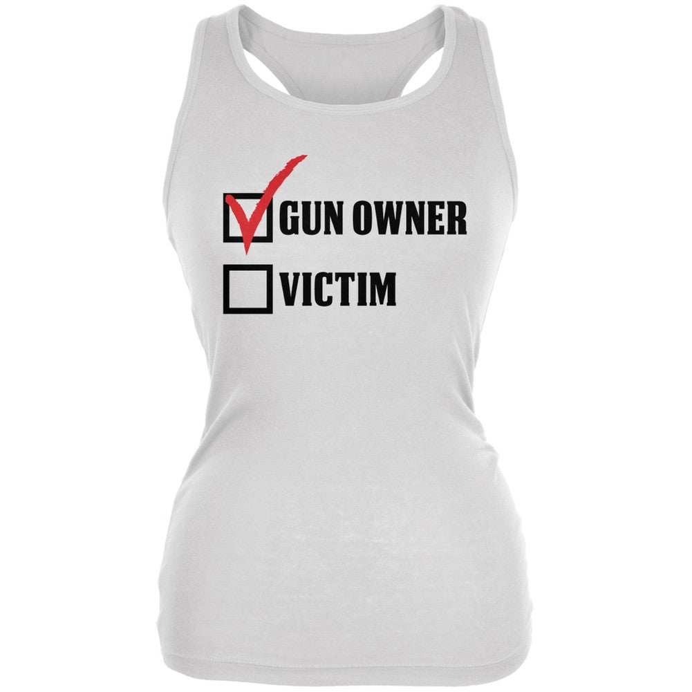 Gun Owner White Juniors Soft Tank Top Juniors Tank Tops Old Glory 2XL White