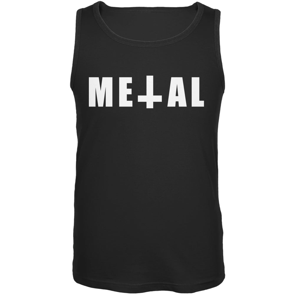 Metal Black Adult Tank Top Men's Tank Tops Old Glory 2XL Black