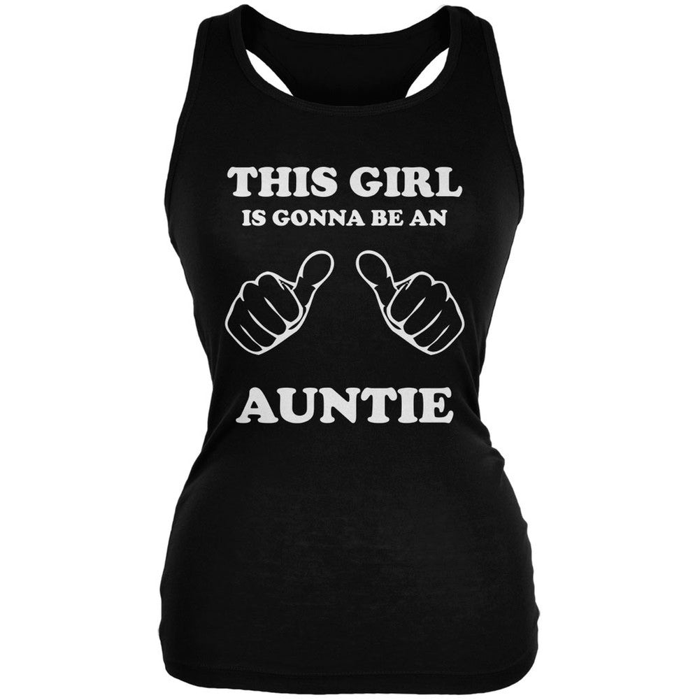 This Girl Gonna Be Auntie Black Juniors Soft Tank Top Juniors Tank Tops Old Glory 2XL Black
