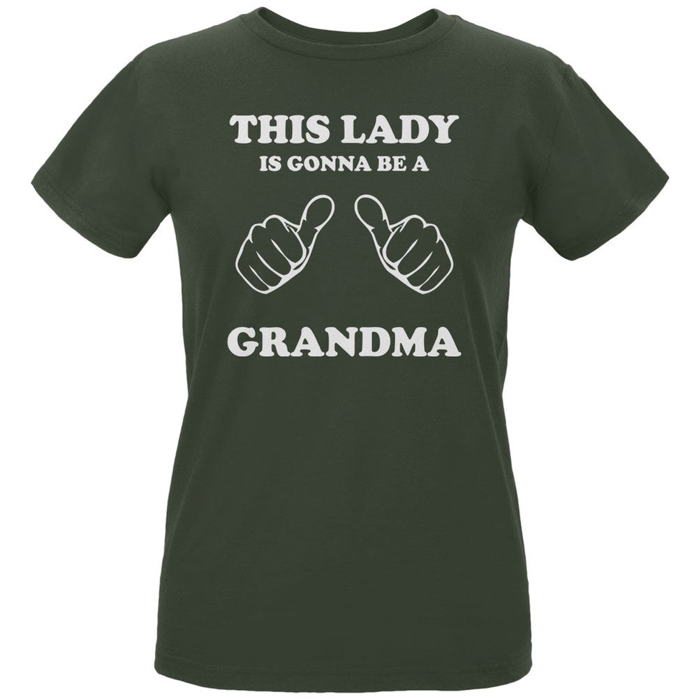 This Lady Gonna be Grandma City Green Women's Organic T-Shirt Women's T-Shirts Old Glory LG Green