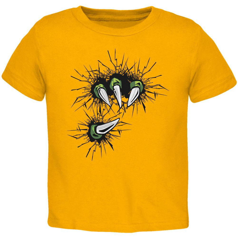 Dinosaur Claw Gold Toddler T-Shirt Toddler T-Shirts Old Glory 2T Yellow