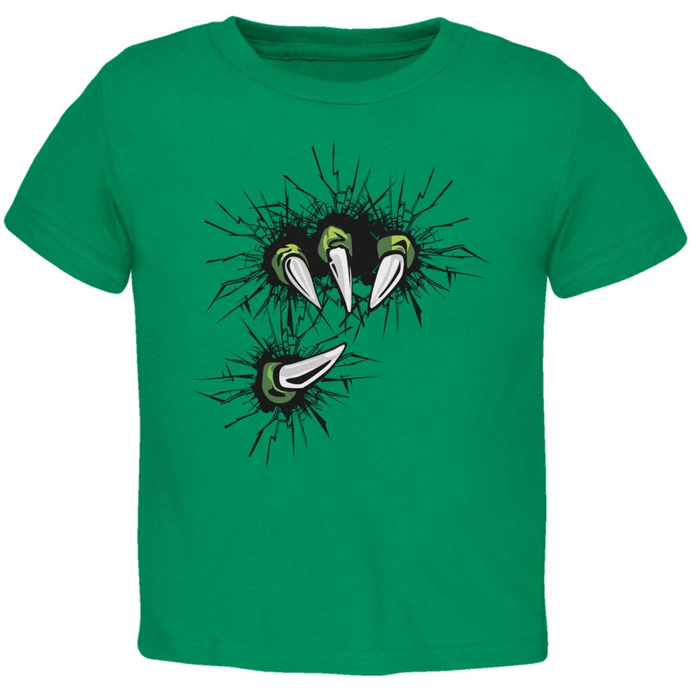 Dinosaur Claw Kelly Green Toddler T-Shirt Toddler T-Shirts Old Glory 2T Green