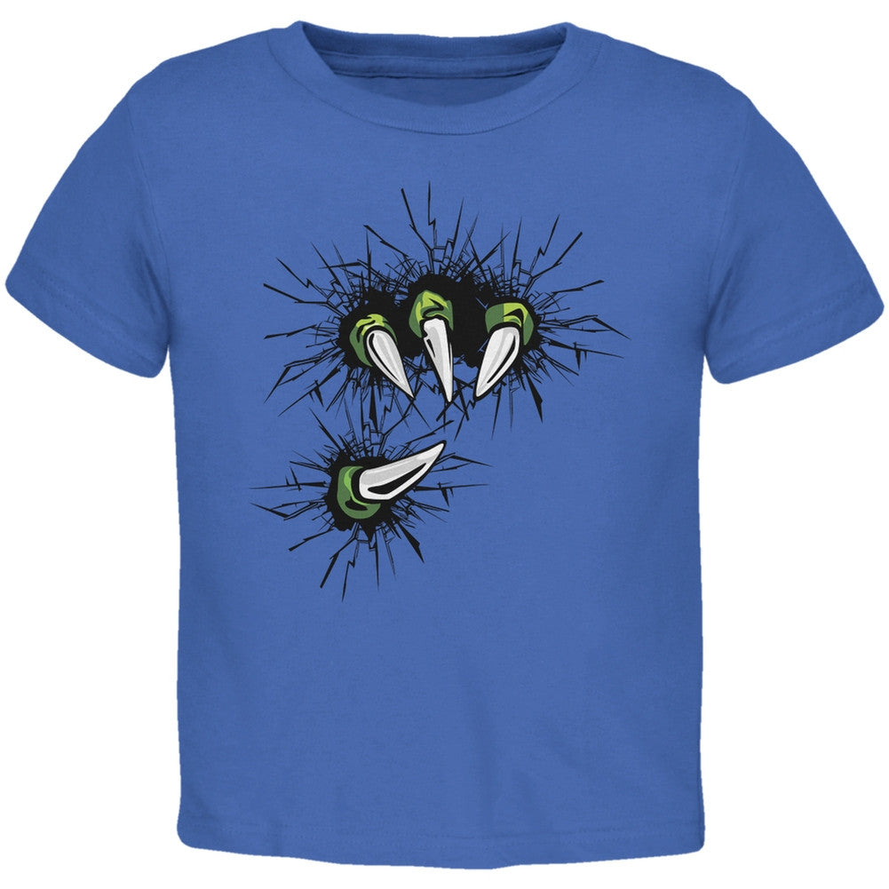 Dinosaur Claw Royal Toddler T-Shirt Toddler T-Shirts Old Glory 2T Blue