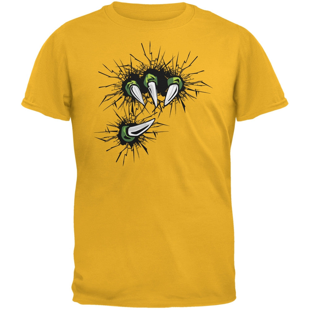 Dinosaur Claw Gold Adult T-Shirt Men's T-Shirts Old Glory 2XL Yellow