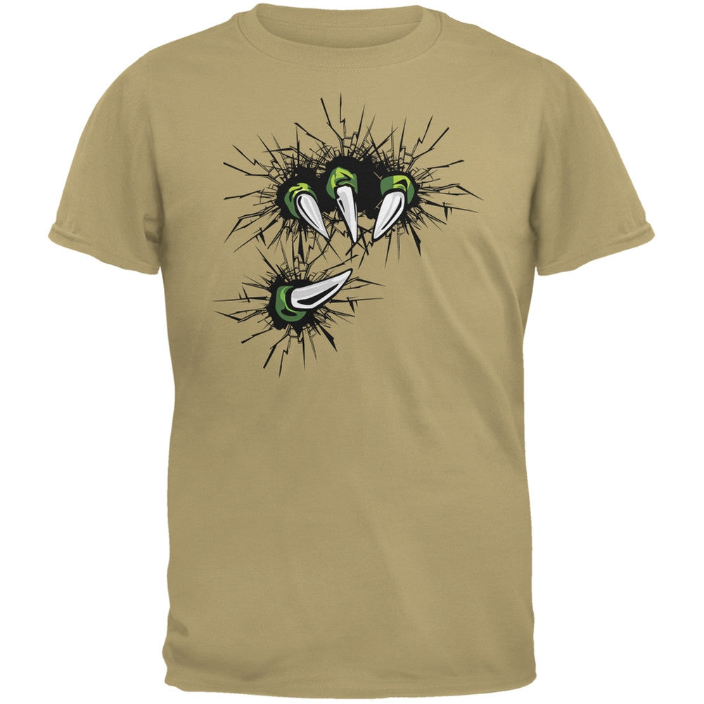 Dinosaur Claw Tan Adult T-Shirt Men's T-Shirts Old Glory 2XL Beige