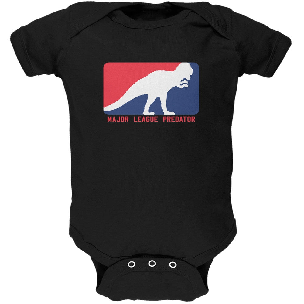 Major League Predator Black Soft Baby One Piece Baby One Piece Old Glory 0-3M Black