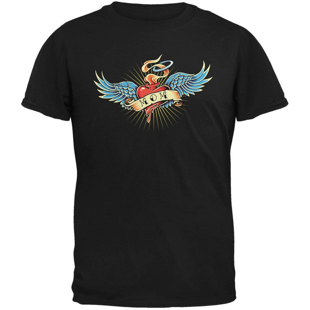 Mother's Day - I Love My Tattoo Mom Black Youth T-Shirt Youth T-Shirts Old Glory LG Black