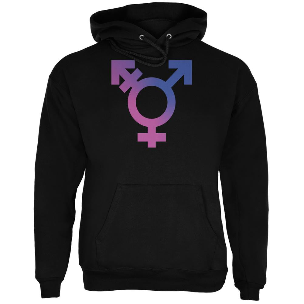 Transgender Symbol Caitlyn Jenner Black Adult Hoodie Men's Hoodies Old Glory 2XL Black