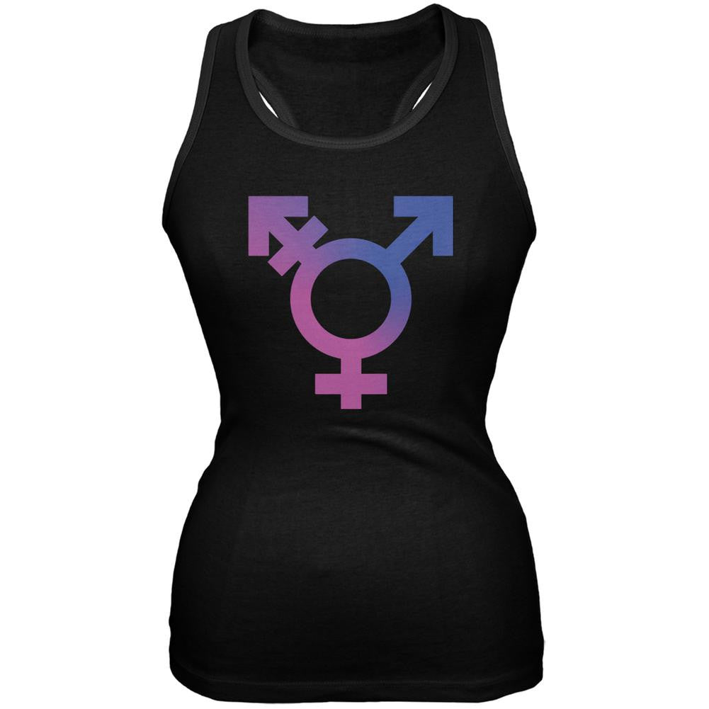 Transgender Symbol Caitlyn Jenner Black Juniors Soft Tank Top Juniors Tank Tops Old Glory 2XL Black
