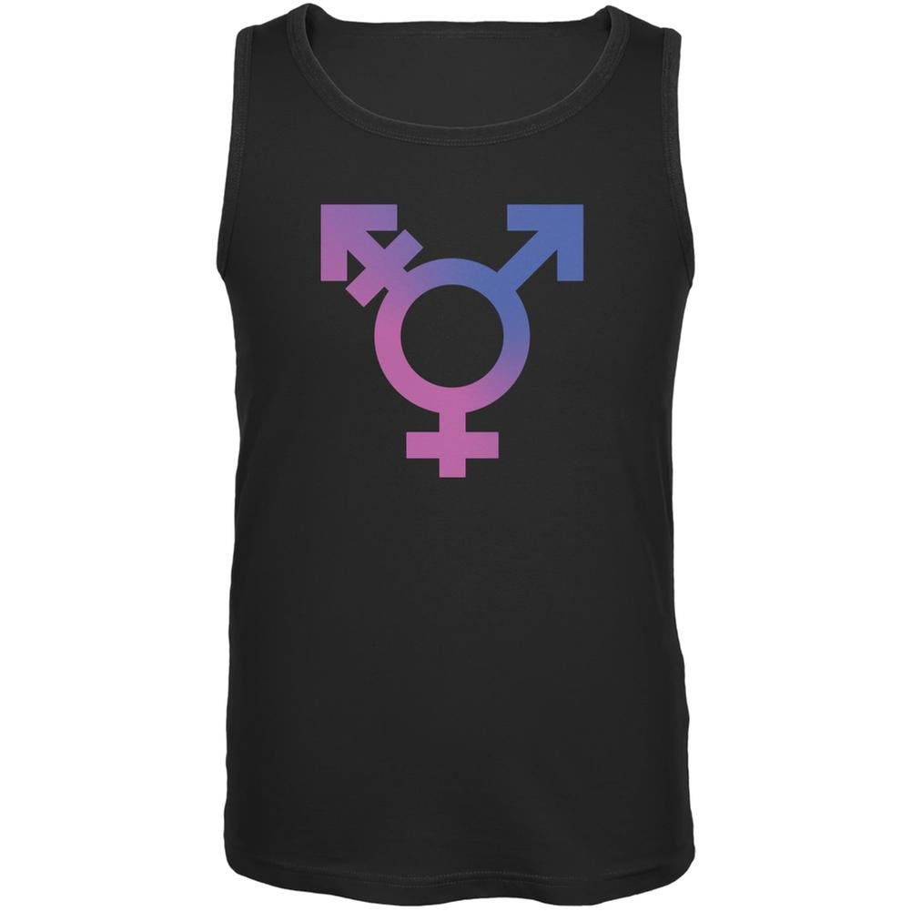Transgender Symbol Caitlyn Jenner Black Adult Tank Top Men's Tank Tops Old Glory 2XL Black