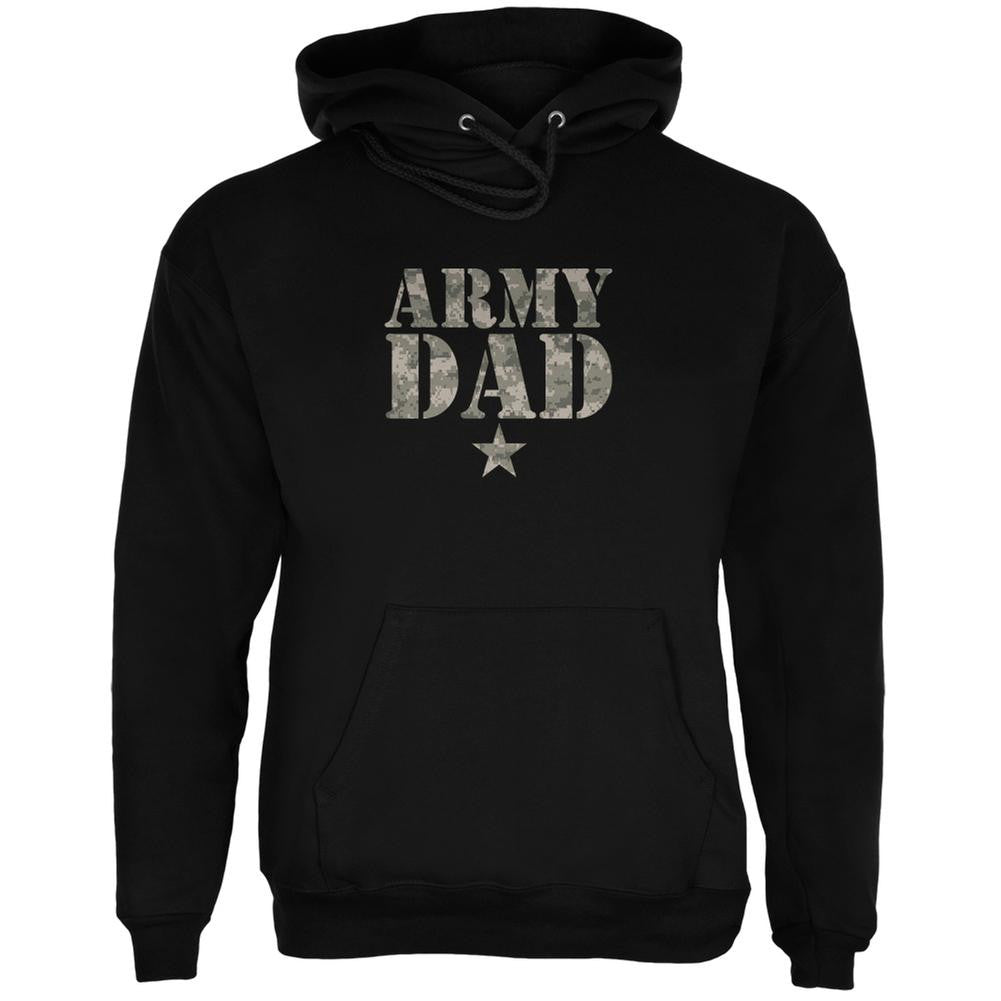 Father's Day Army Dad Black Adult Hoodie Men's Hoodies Old Glory 2XL Black