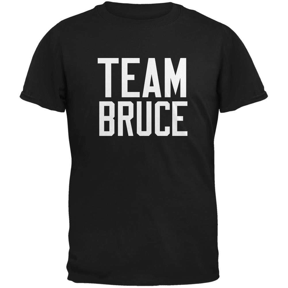 Team Bruce Black Adult T-Shirt Men's T-Shirts Old Glory 2XL Black