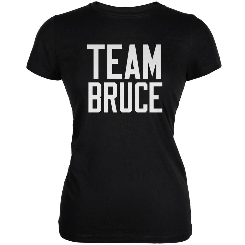 Team Bruce Black Juniors Soft T-Shirt Juniors T-Shirts Old Glory 2XL Black