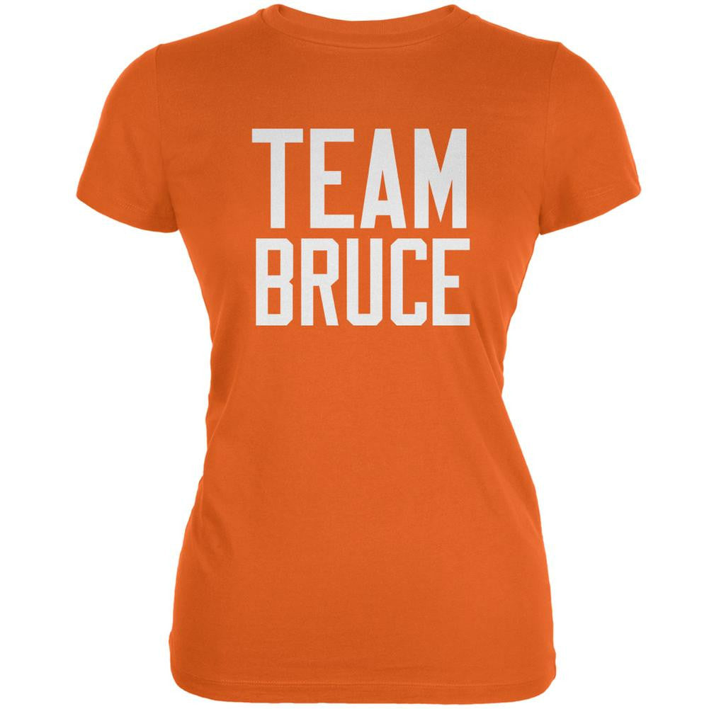 Team Bruce Orange Juniors Soft T-Shirt Juniors T-Shirts Old Glory 2XL Orange