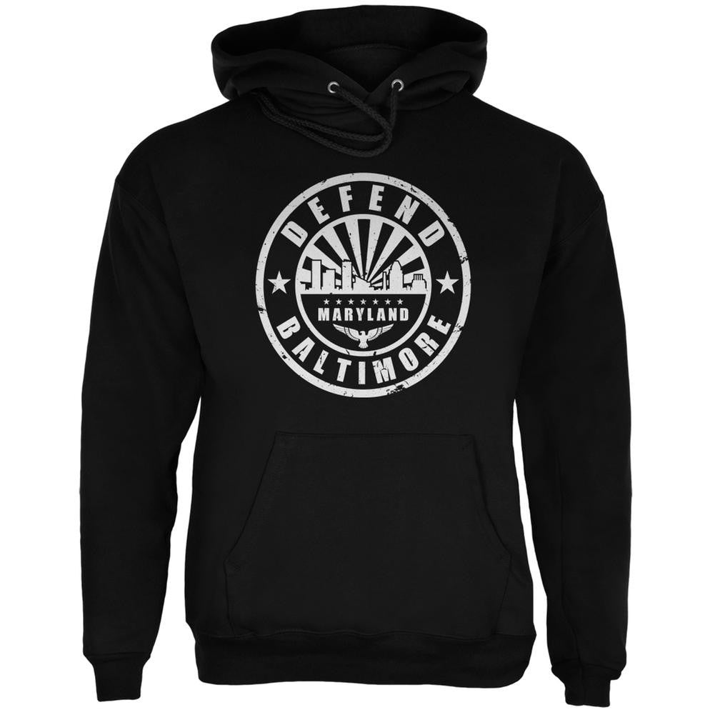 Defend Baltimore Black Adult Hoodie Men's Hoodies Old Glory 2XL Black