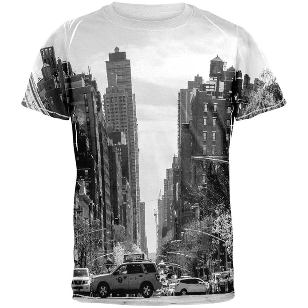 NYC Street All Over Adult T-Shirt Men's T-Shirts Old Glory 2XL Multi