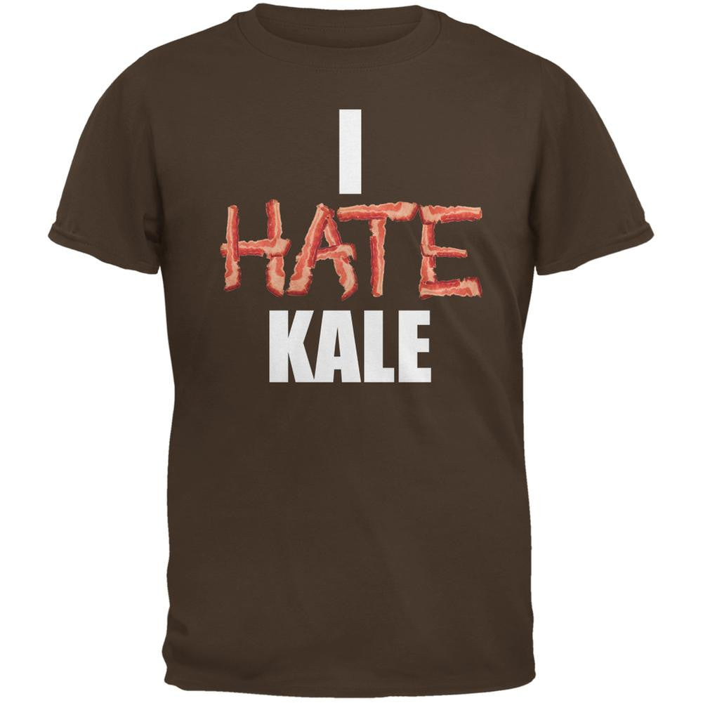 I Hate Kale Brown Adult T-Shirt Men's T-Shirts Old Glory 2XL Brown