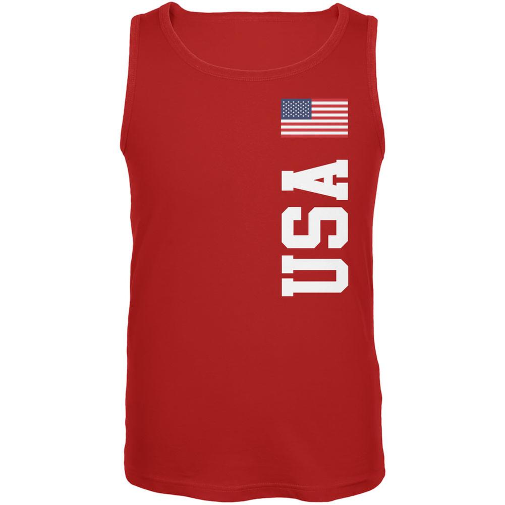 World Cup USA Red Adult Tank Top Men's Tank Tops FIFA 2XL Red