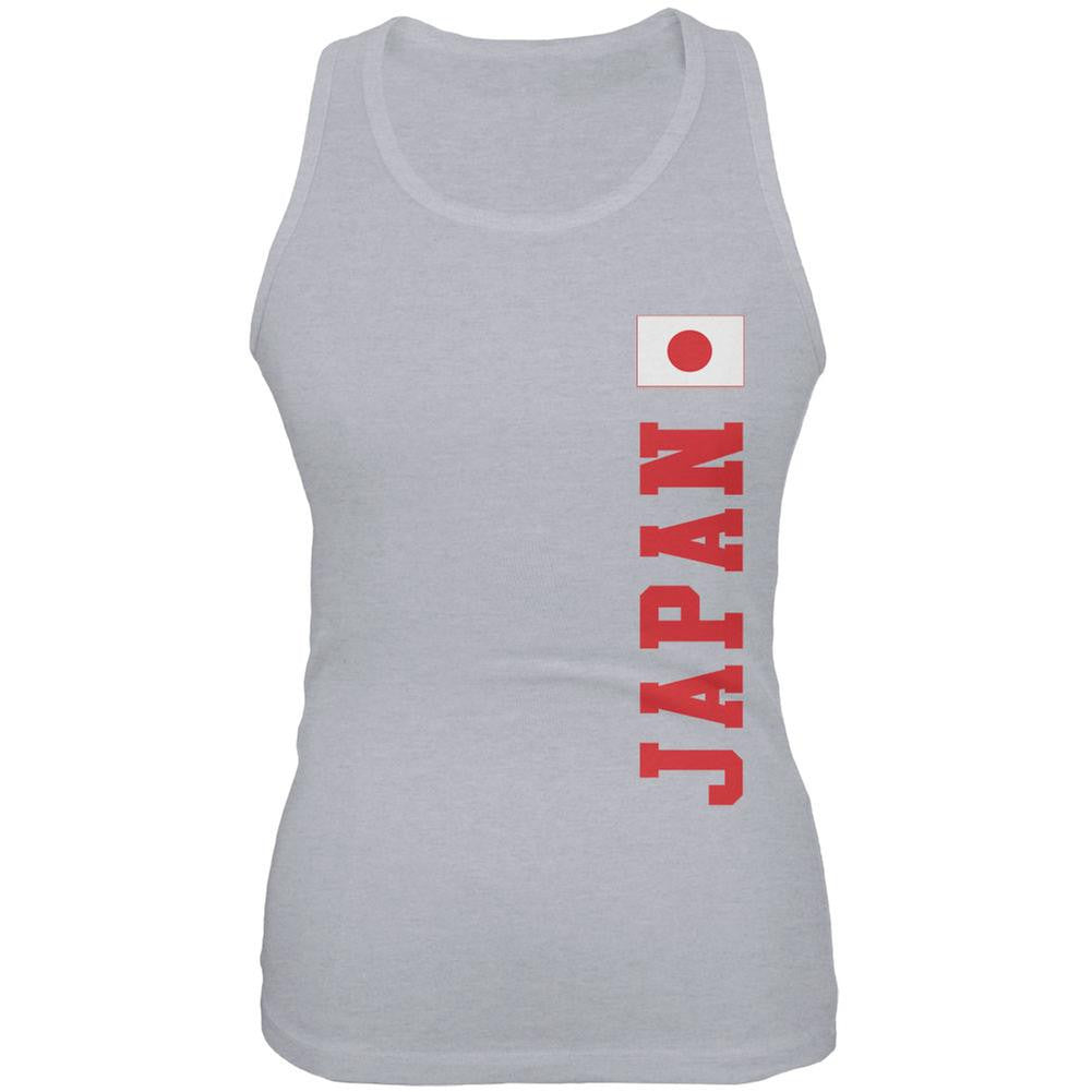 World Cup Japan Heather Grey Juniors Soft Tank Top Juniors Tank Tops FIFA 2XL Grey