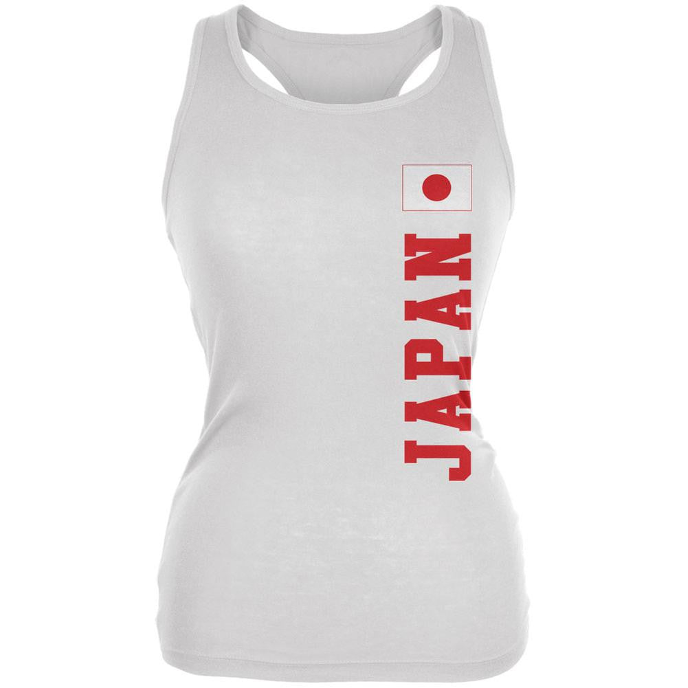 World Cup Japan White Juniors Soft Tank Top Juniors Tank Tops Old Glory 2XL White
