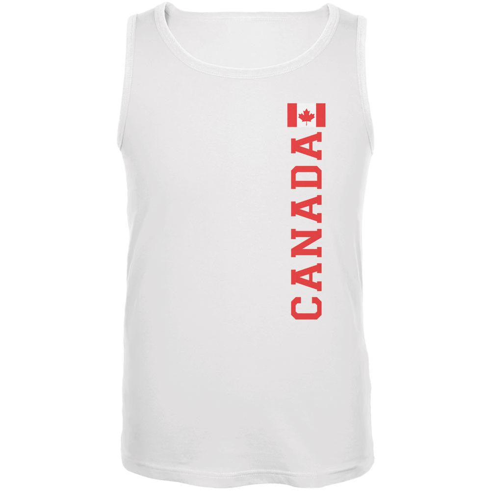 World Cup Canada White Adult Tank Top Men's Tank Tops Old Glory 2XL White