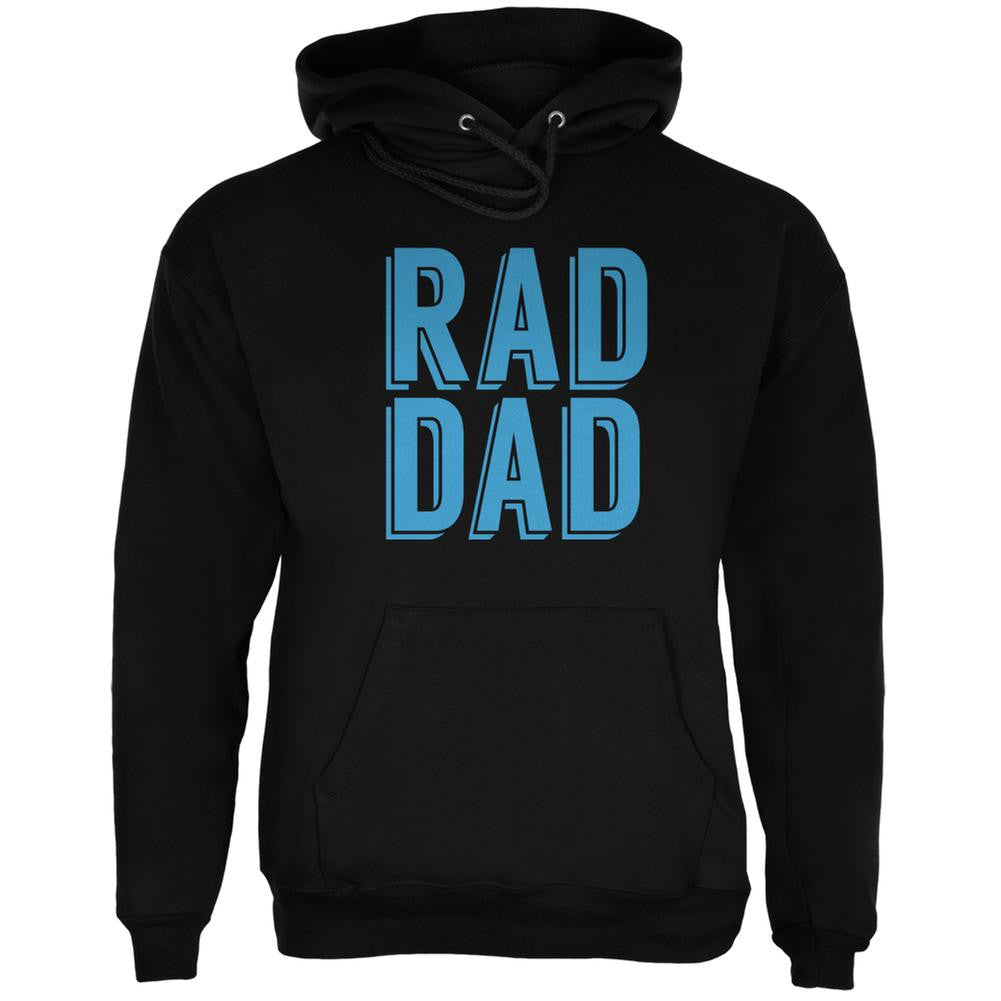 Fathers Day - Rad Dad Black Adult Hoodie Men's Hoodies Old Glory 2XL Black