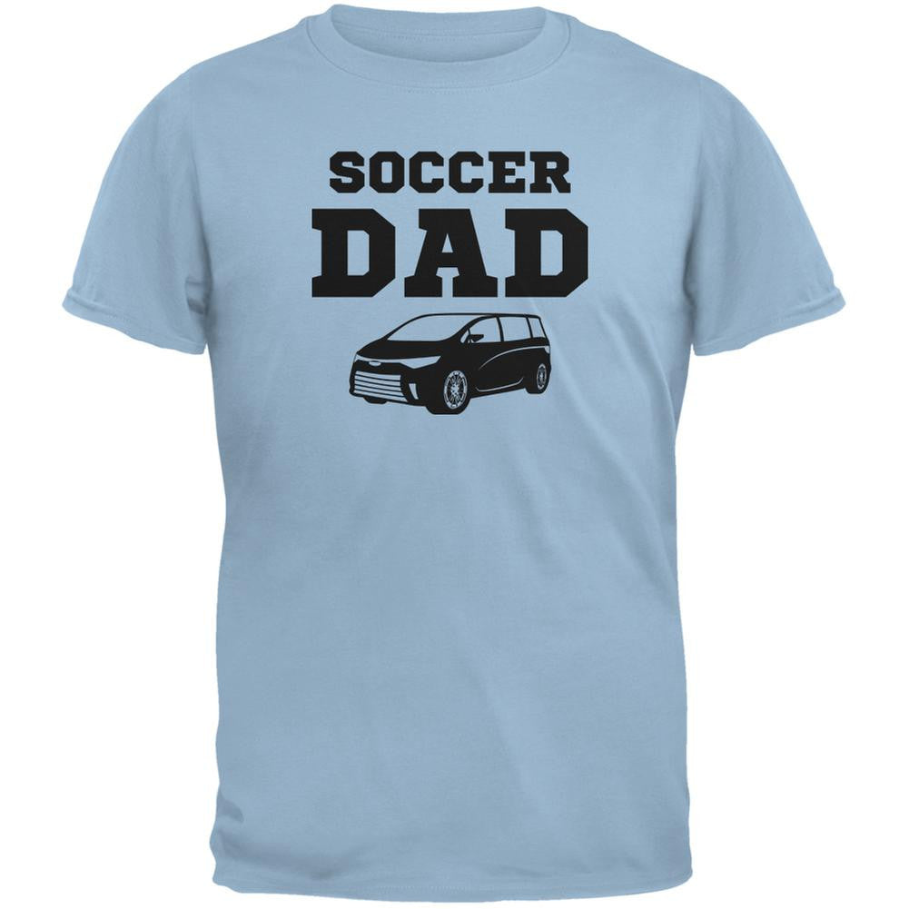 Fathers Day Soccer Dad Light Blue Adult T-Shirt Men's T-Shirts Old Glory 2XL Blue